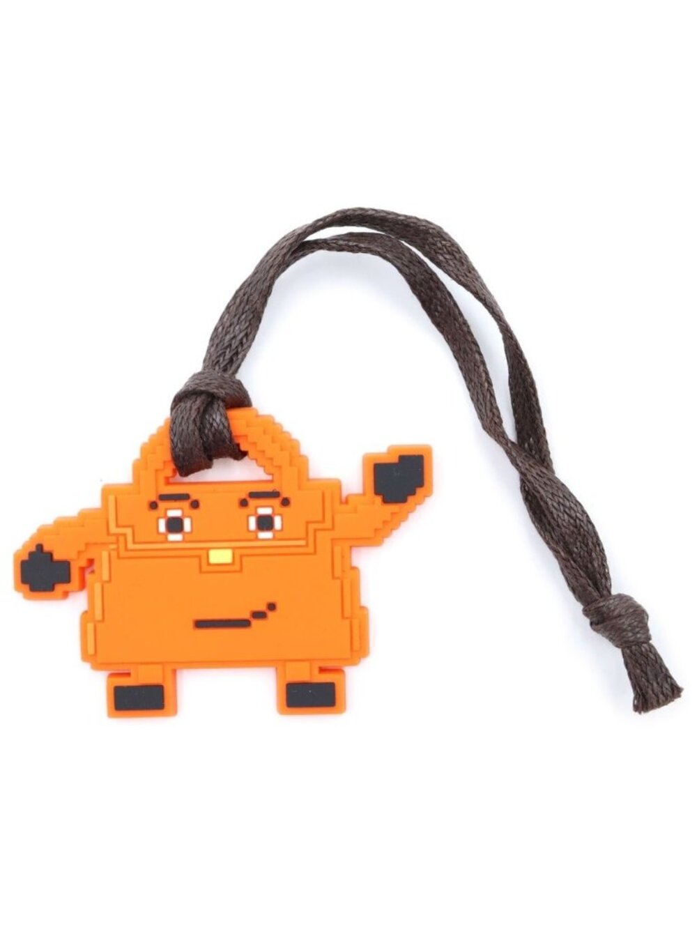 Hermes Kelly Doll Charm Tall Orange Necklace